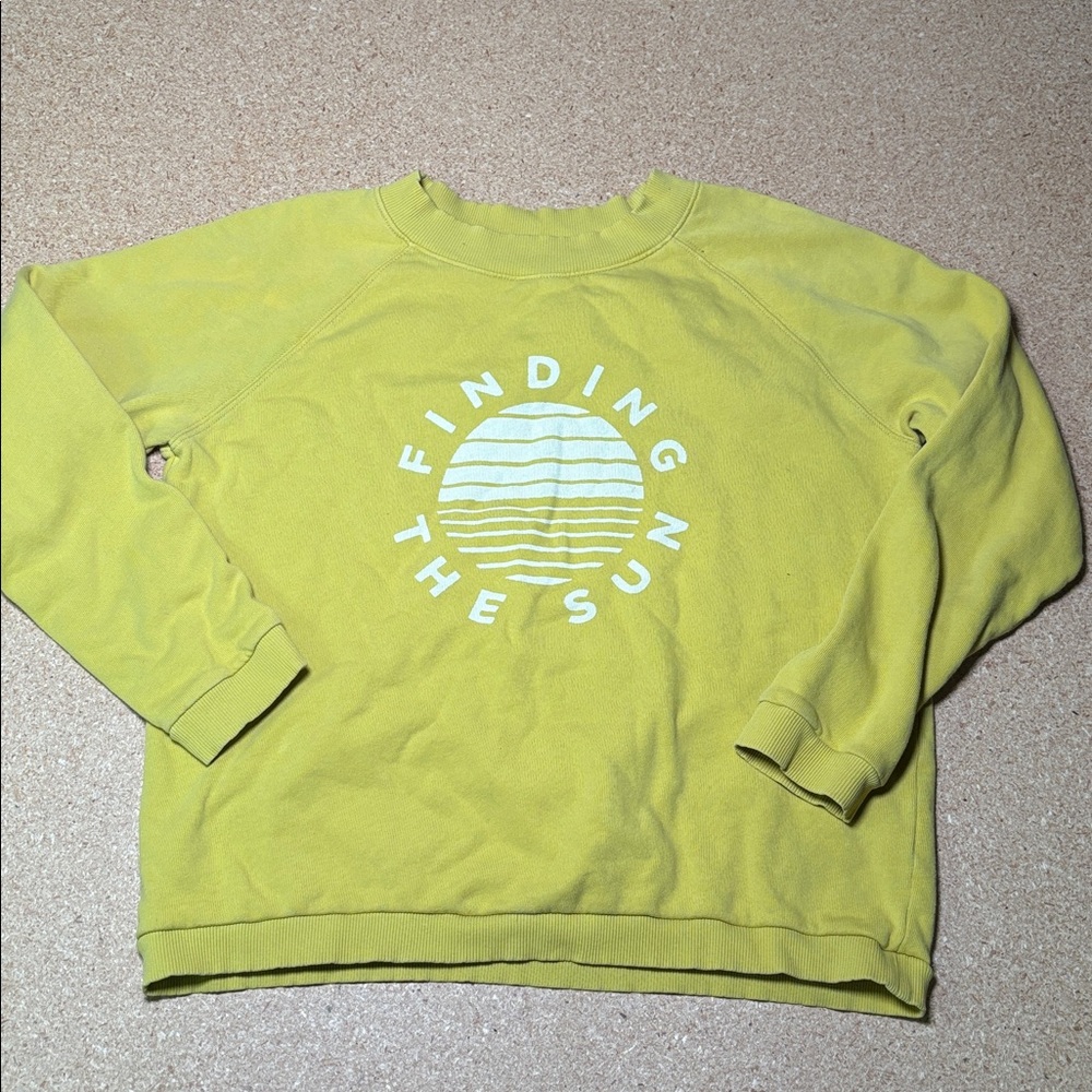 Faherty Size M Lightweight Sweater Womens Yellow I1